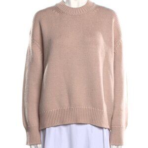 Mansur Gavriel -  Merino Wool Crew Neck Sweater (Light Pink)
